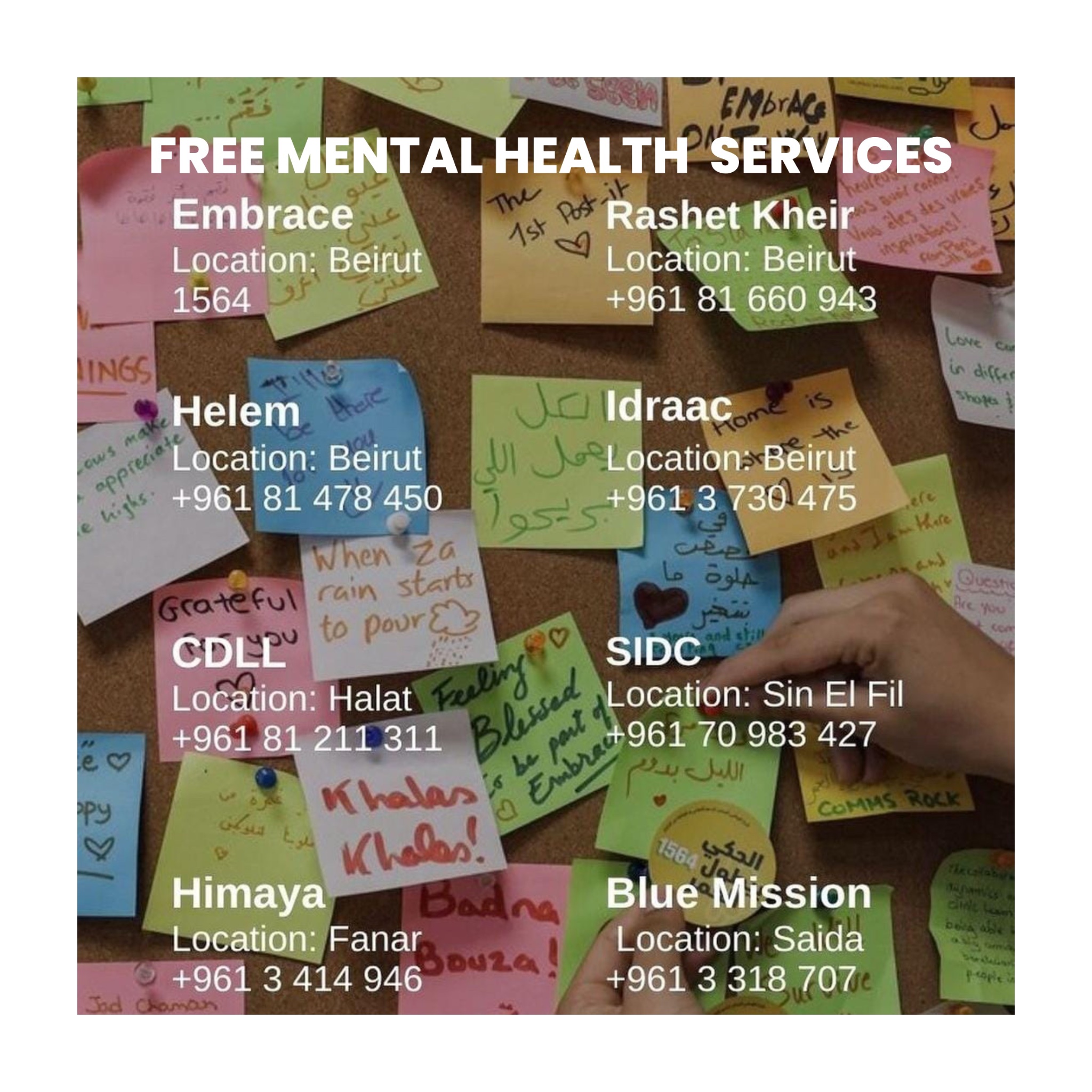 FREE MENTAL HEALTH SERVICES